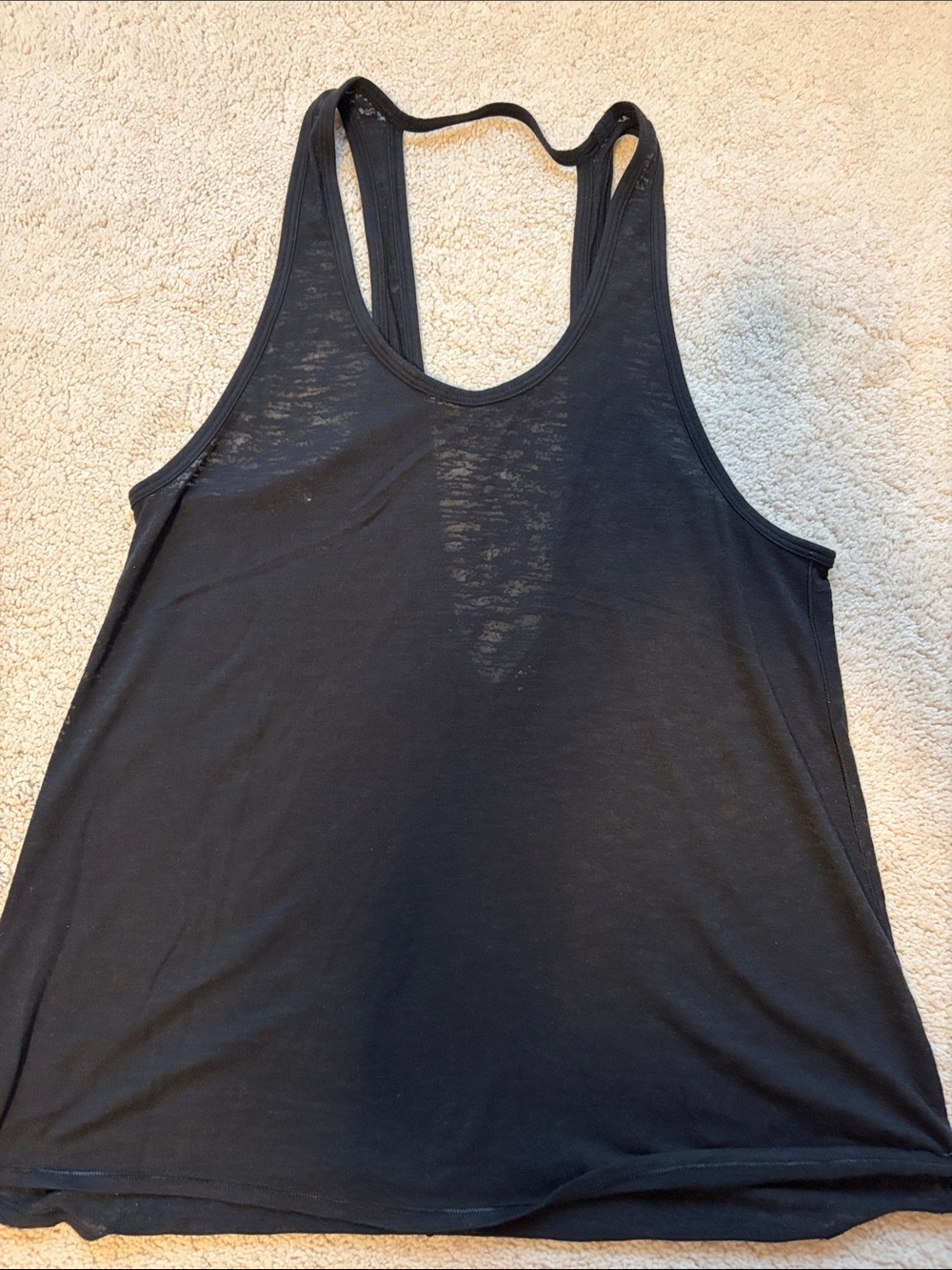 Victoria secret-Black Racerback Tank Top - Women's Lightweight Tee